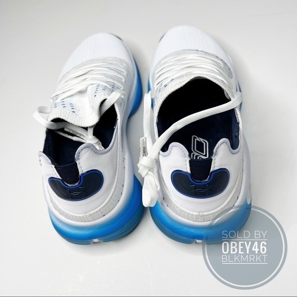 Rare 2017 Under Armour Curry 4 Low PE White Blue SAMPLE - Picture 4 of 9
